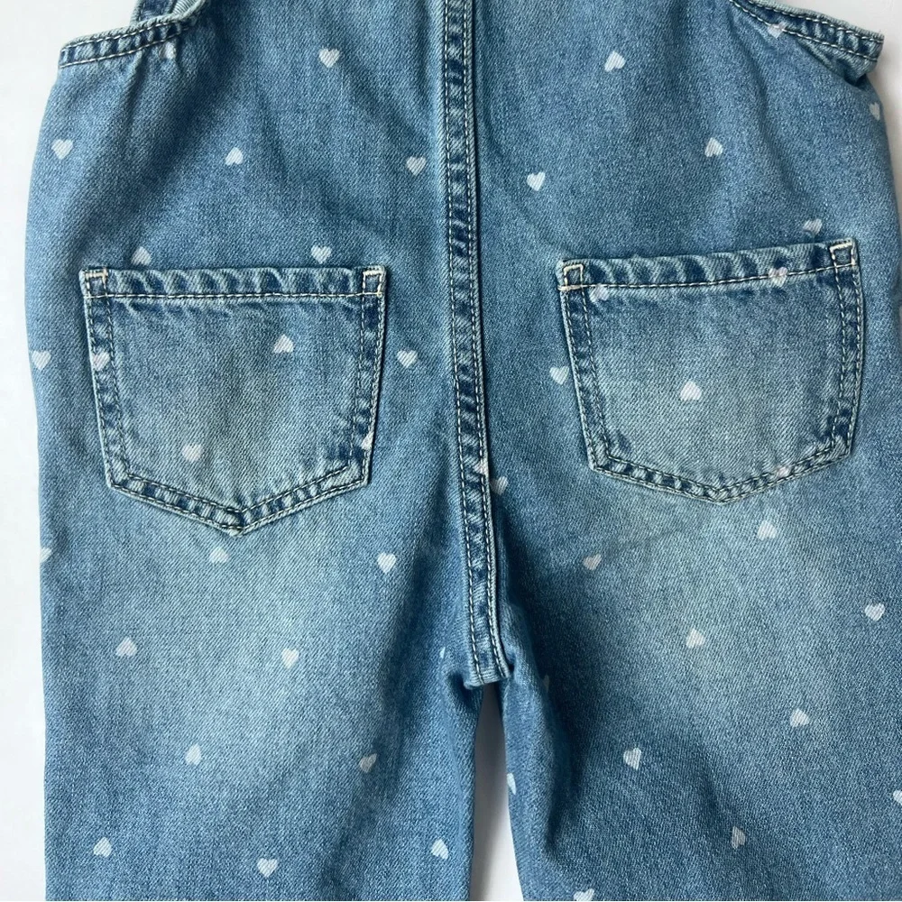OshKosh Bgosh Heart Stamped Toddler Jean Overalls